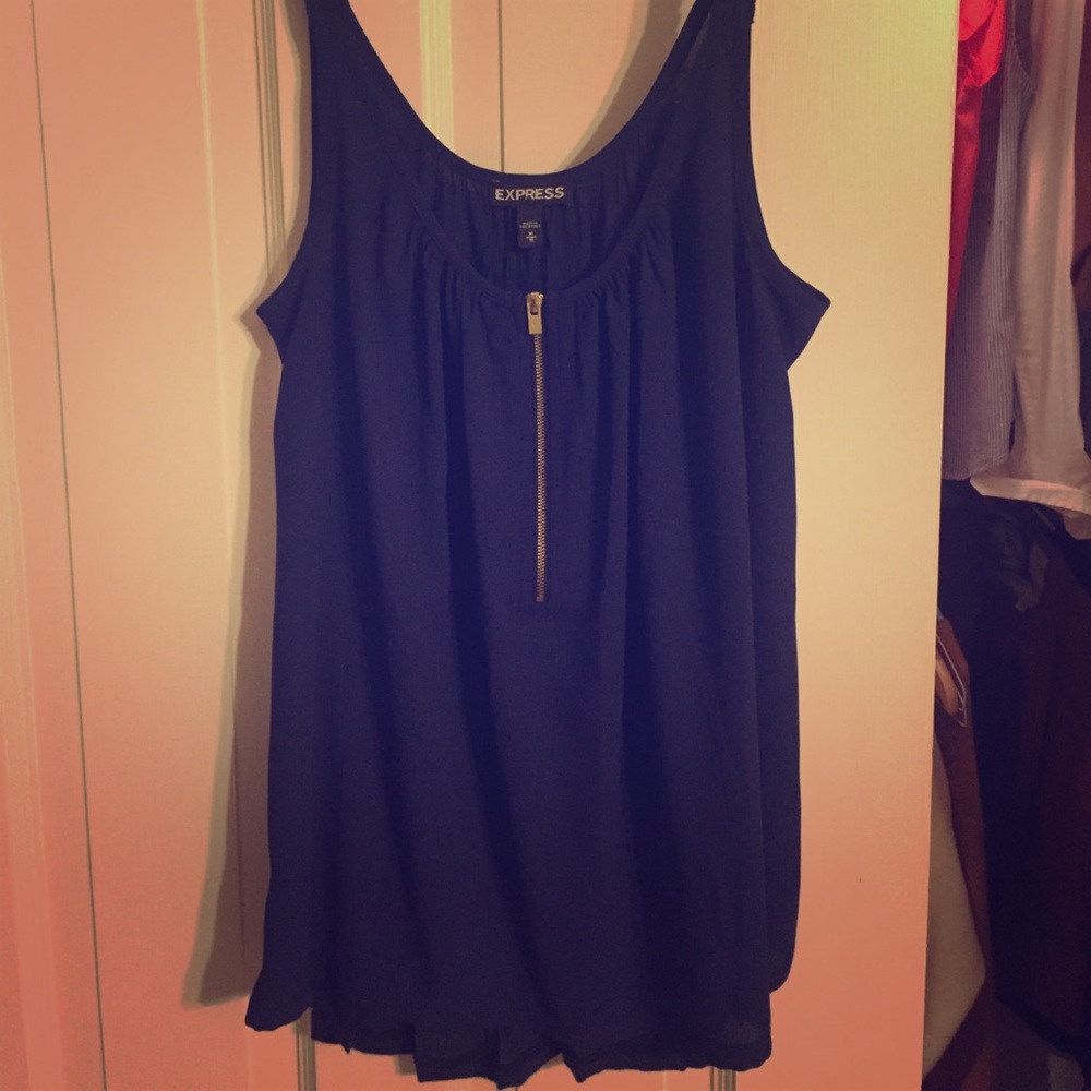 Express navy tank top